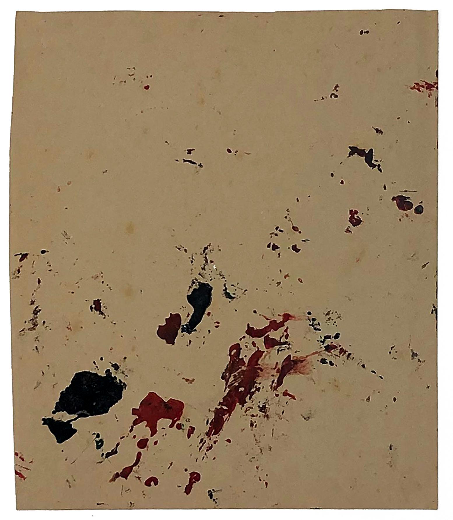 Congregación (original en técnica mixta sobre papel) - Painting Arte marginal de Purvis Young
