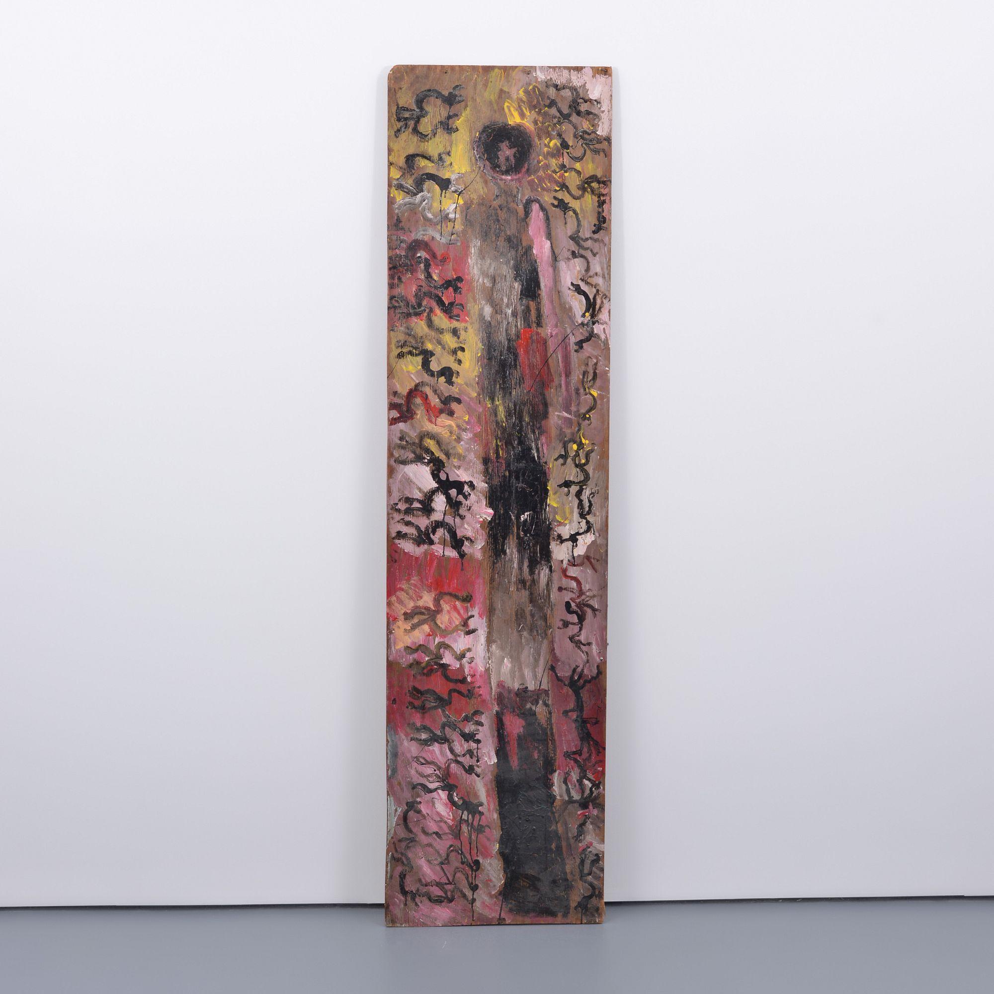 Grande peinture de Purvis Young, succession de l'artiste, 93