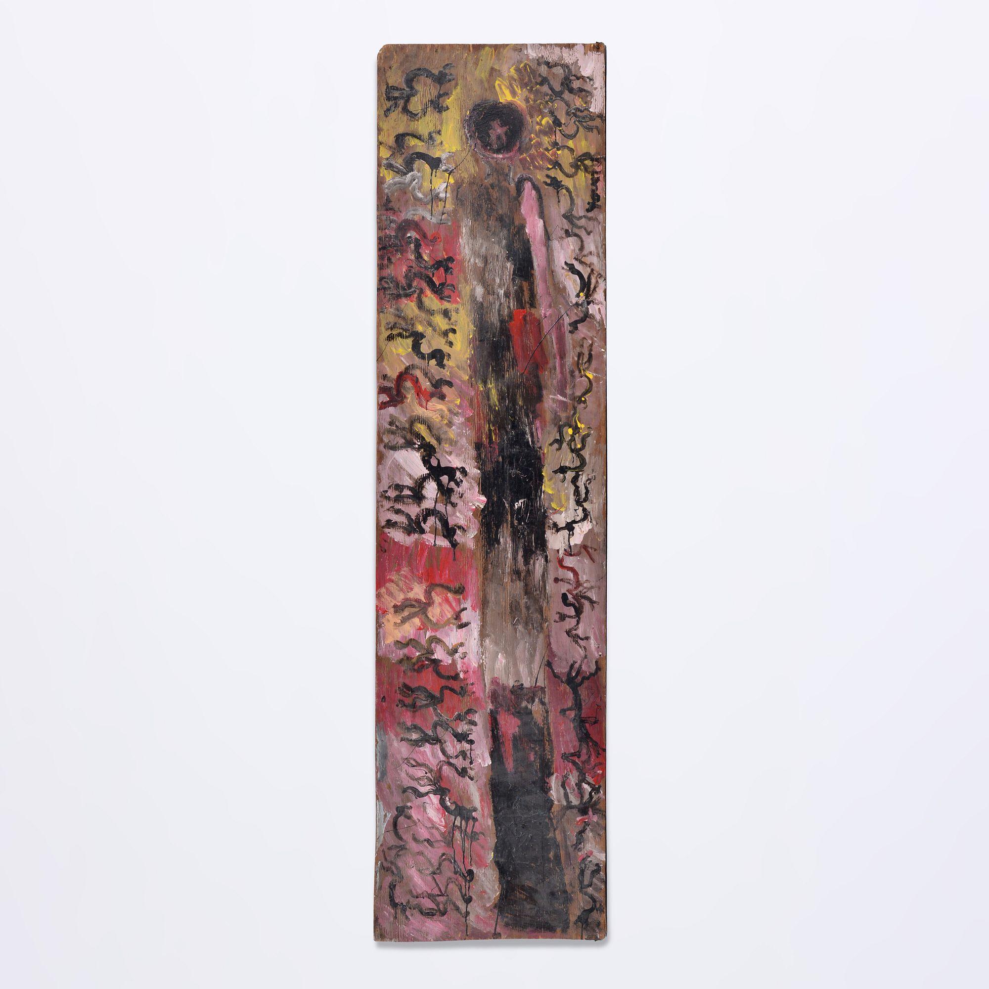 Grande peinture de Purvis Young, succession de l'artiste, 93
