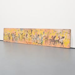 Large Purvis Young Painting, Estate of the Artist, 96"W