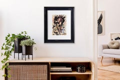 Purvis Young Doppelseitig signierte Original-Mischtechnik-Zeichnung - Ohne Titel 1