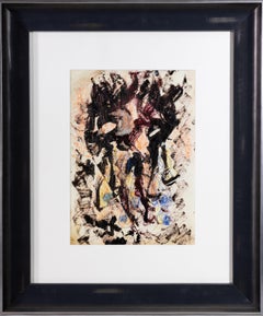 Purvis Young Doppelseitig signierte Original-Mischtechnik-Zeichnung - Ohne Titel 1