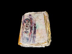 Purvis Young Libro de Dibujos Originales de Técnica Mixta Firmados a Mano con COA