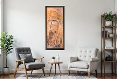 Purvis Young Pittura originale Due Facce Grande 4 piedi firmata Olio su tavola