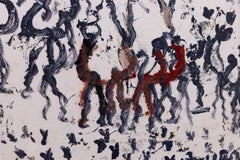 Purvis Young Original signiert Untitled Figurative Contemporary Painting mit COA