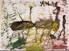 Purvis Young Original Untitled Insect Painting with Foundation COA