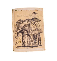 Purvis Young Signed Rare Book of Original Drawings The Horses with COA