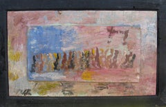 Purvis Young, Single File, Painting on Plywood