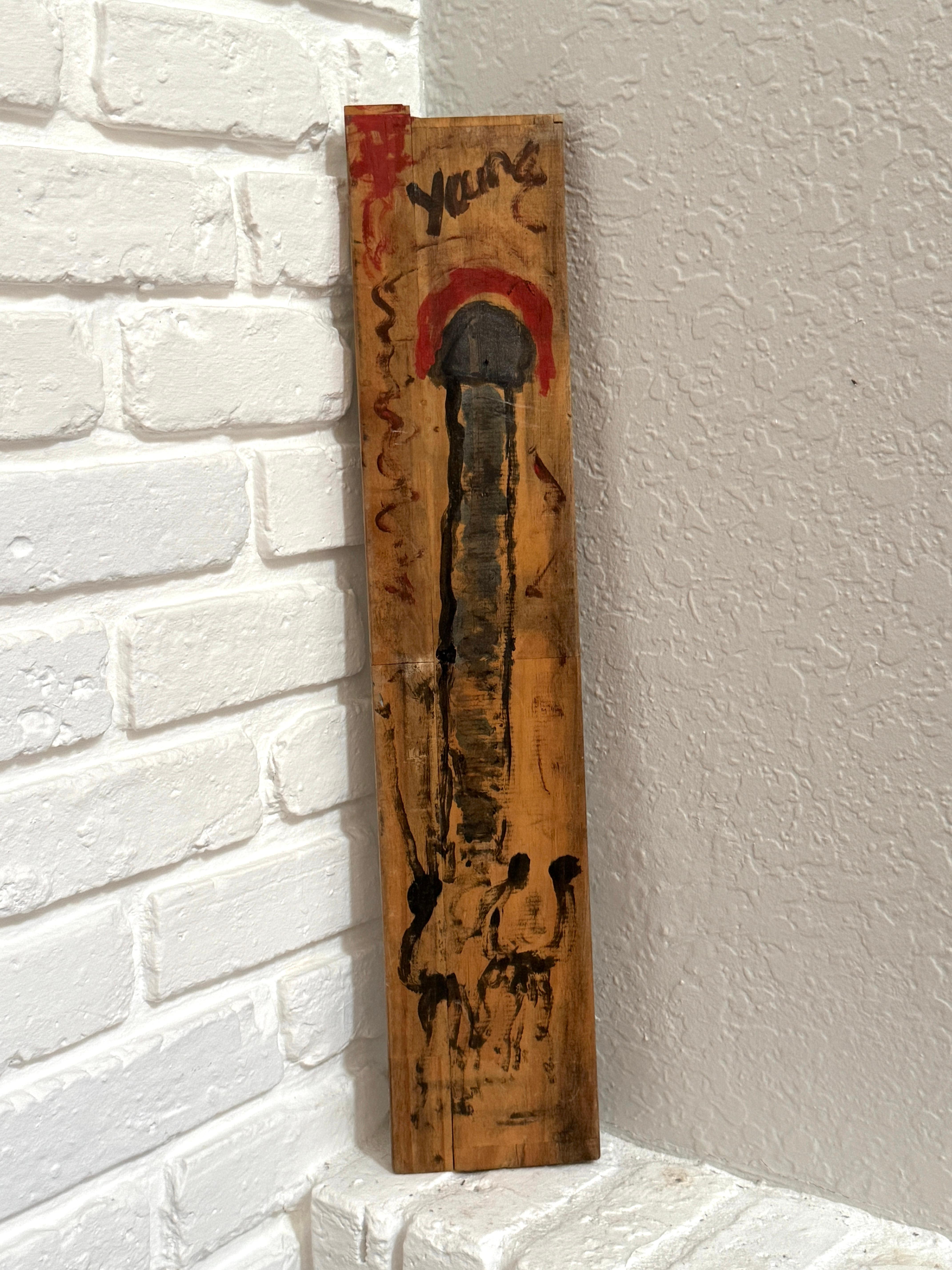Purvis Young, Saint of the Freedom Horses, c. 1980s For Sale 1