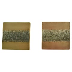 Architectural Push and Pull Bronze Door Handle Square with matching Bell