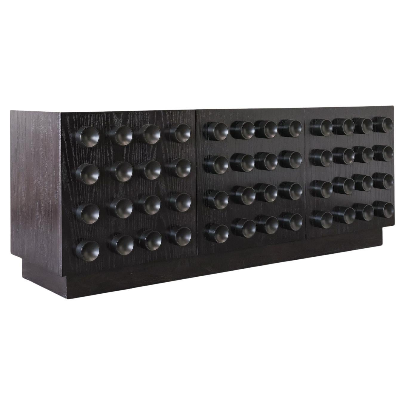 MESA PUSH MY CREDENZA - Esmalte Roble Negro SHO MODERN