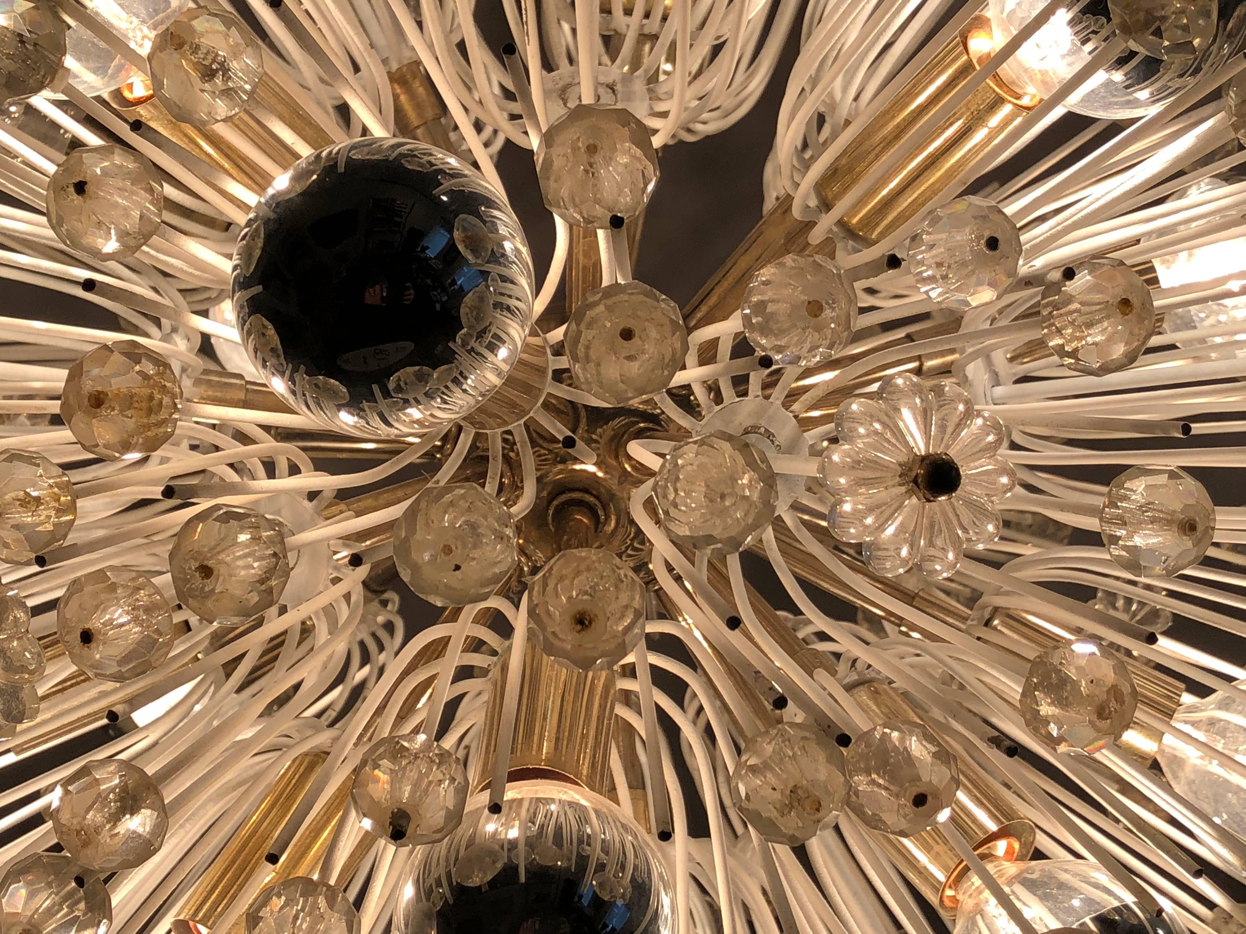 Pusteblume Ceiling Fixture by Emil Stejnar for Rupert Nikoll, Austria circa 1965 For Sale 2