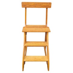 Putnam Rolling Ladder Oak library Steps Ladder