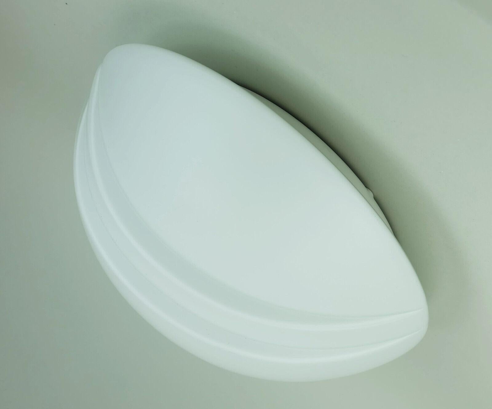 Mid-Century Modern putzler FLUSH MOUNT ceiling light white glass satin glass 1970s 1980s For Sale