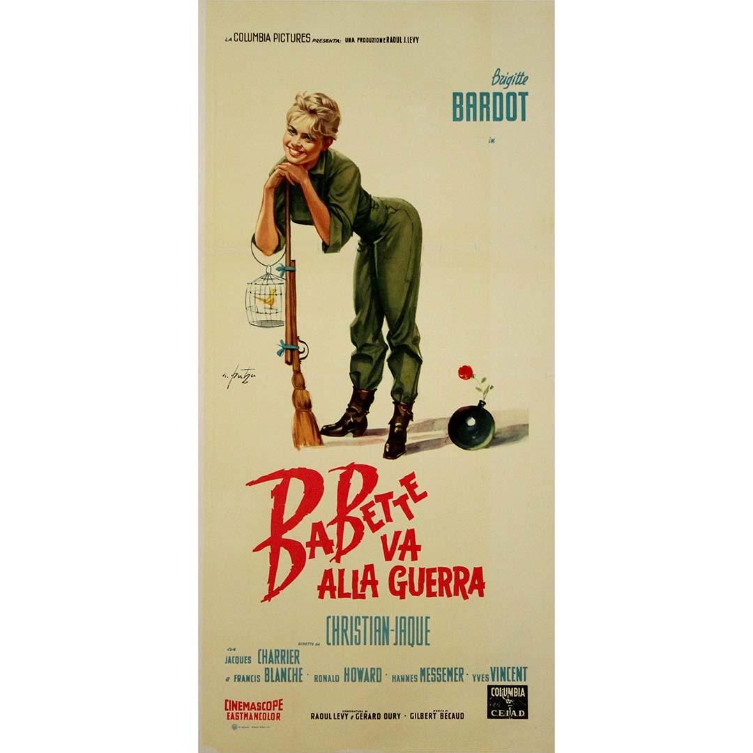 1959 original movie poster for "Babette va alla guerre" by Cristian-Jaque - Print by Putzu