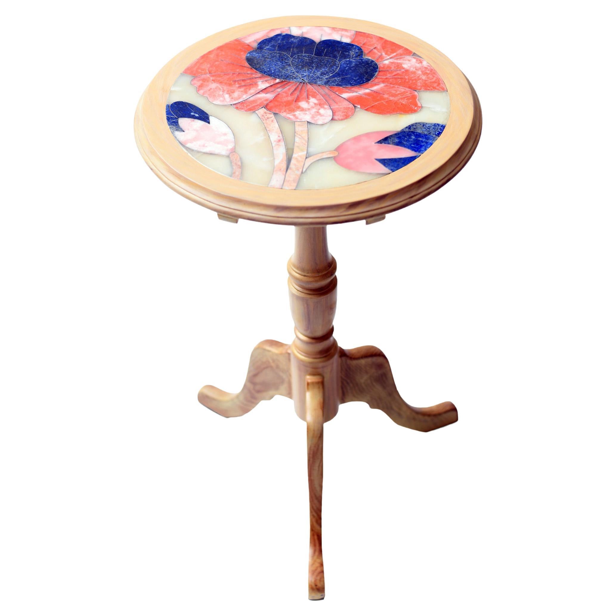 Puvvi Tilt-Top Pink Side Table by Studio Lel For Sale