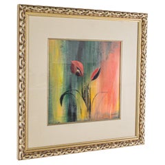 Puwamoz Framed Pair of Flowers Painting