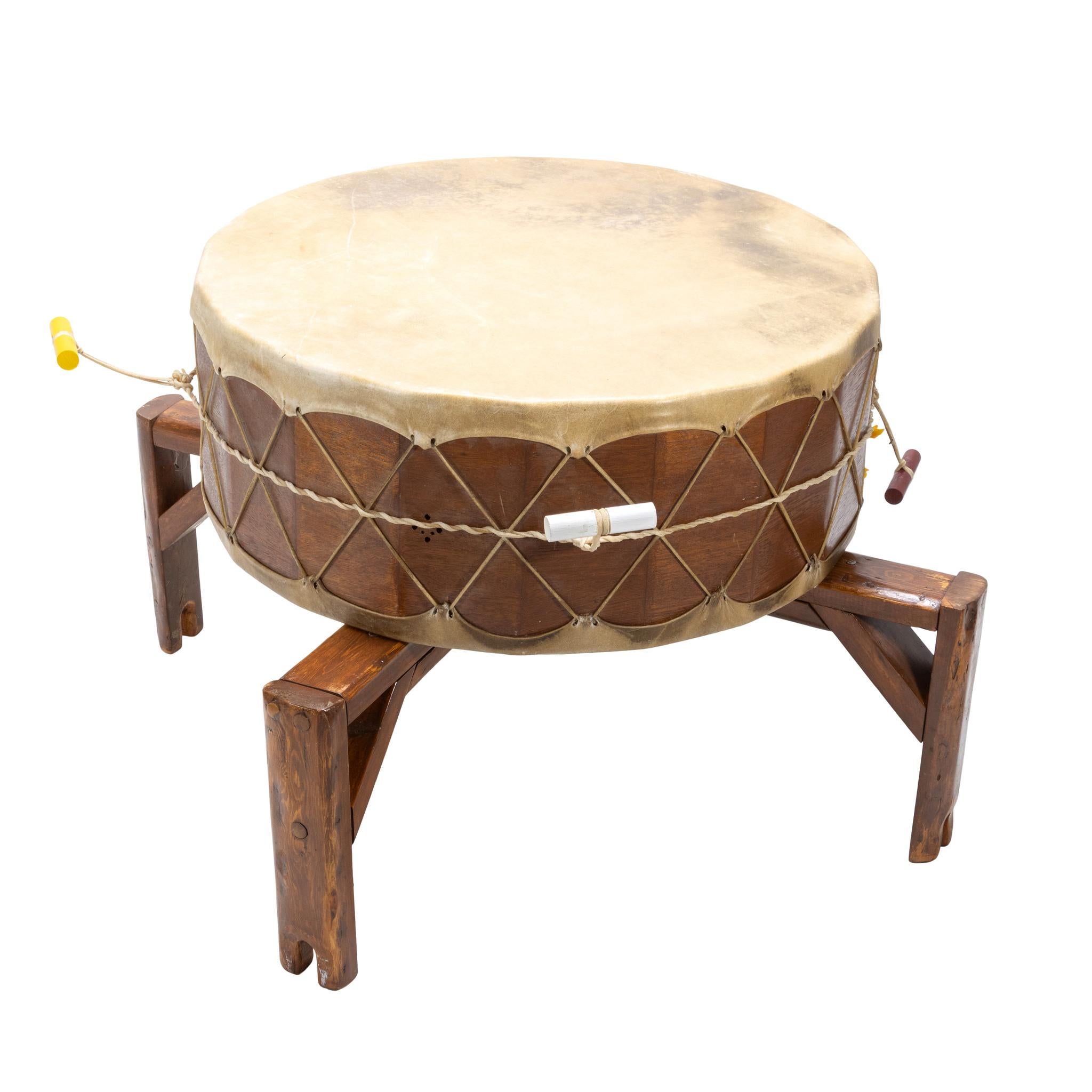 Hide Puyallup Powwow Drum For Sale