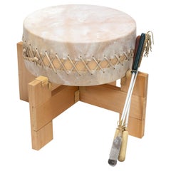 Used Puyallup Powwow Drum With Stand