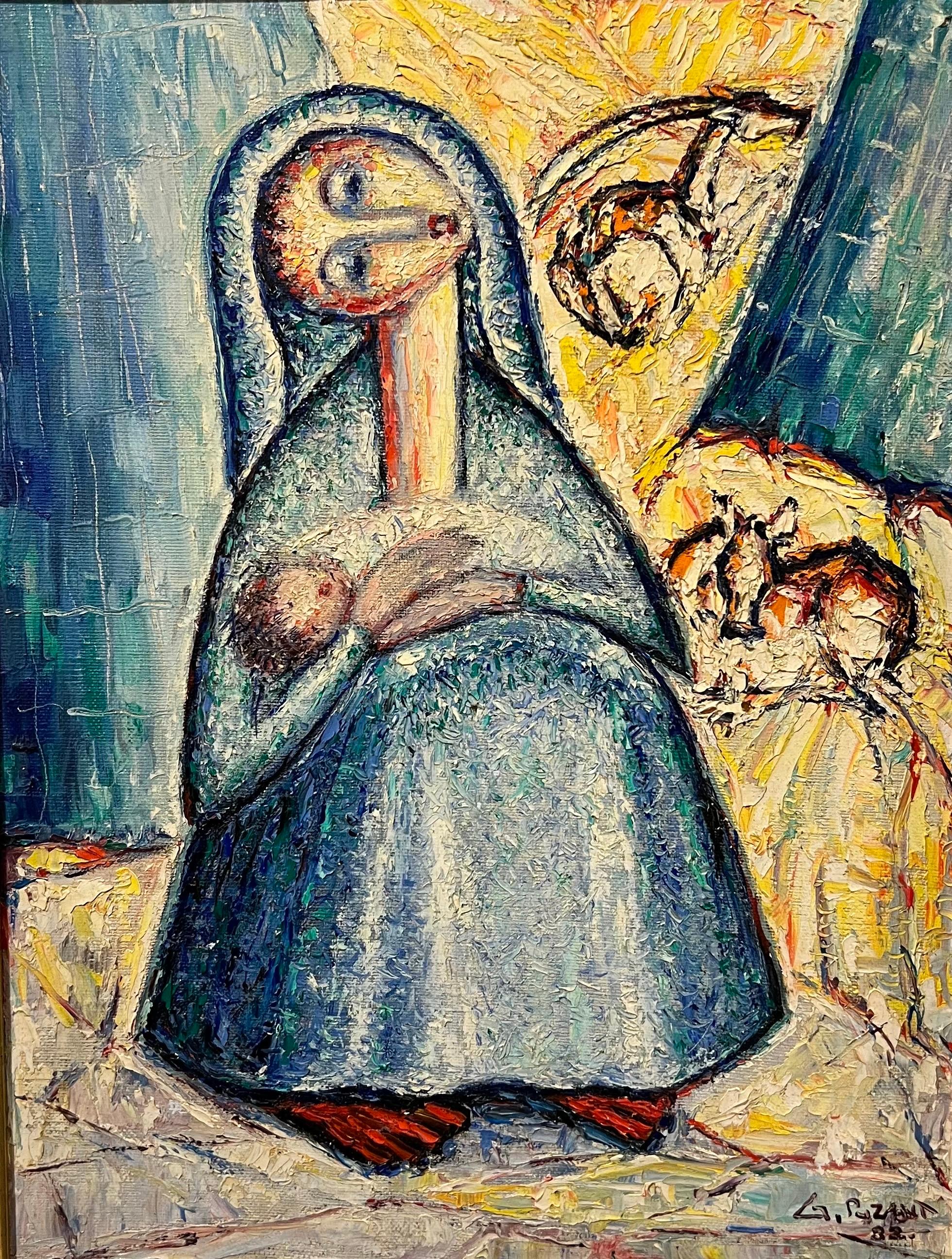 Melodía de la madre - Painting de Puzant Godjamanian