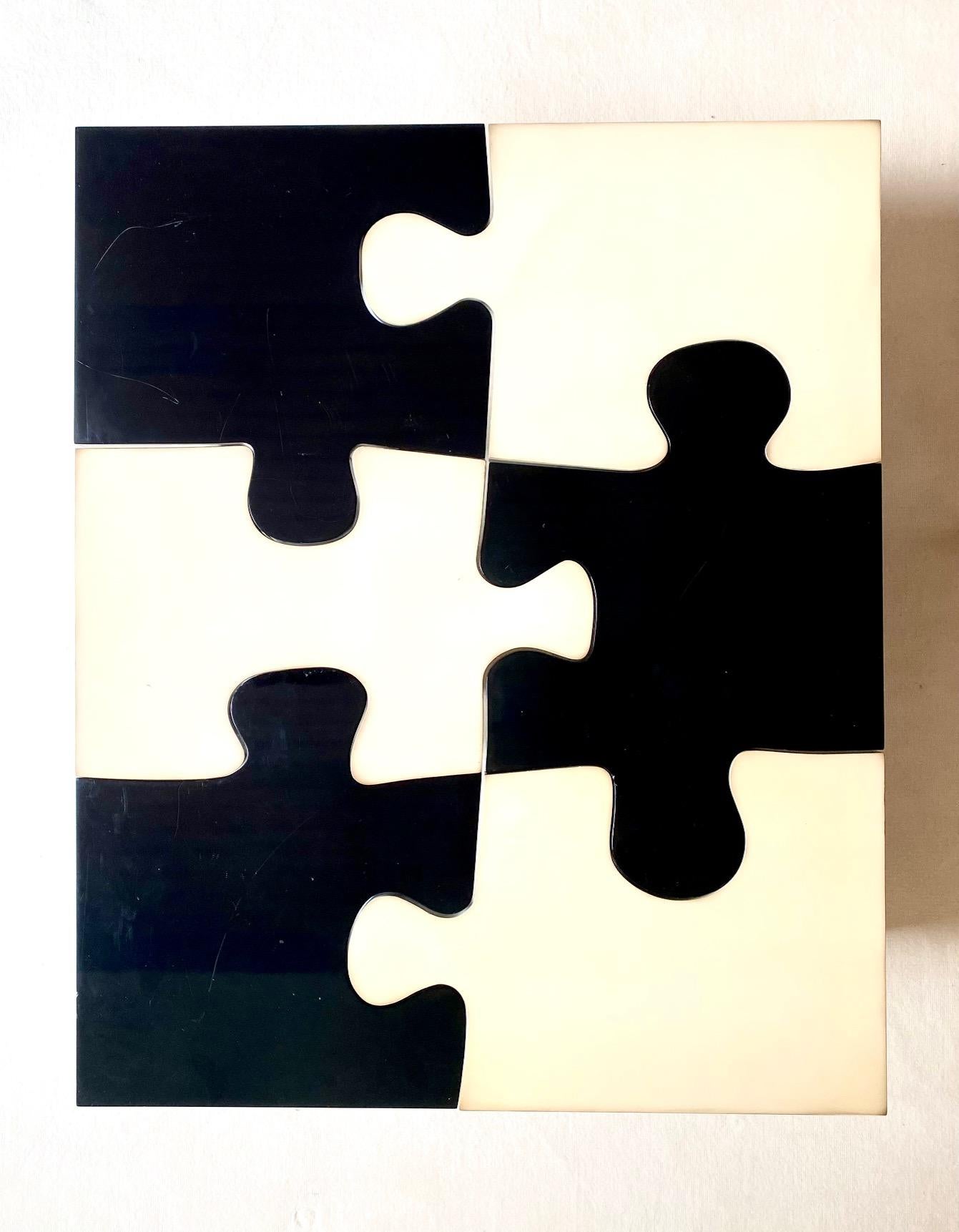 Puzzle-Tisch aus 6 Teilen, 1970er-Jahre im Angebot 4