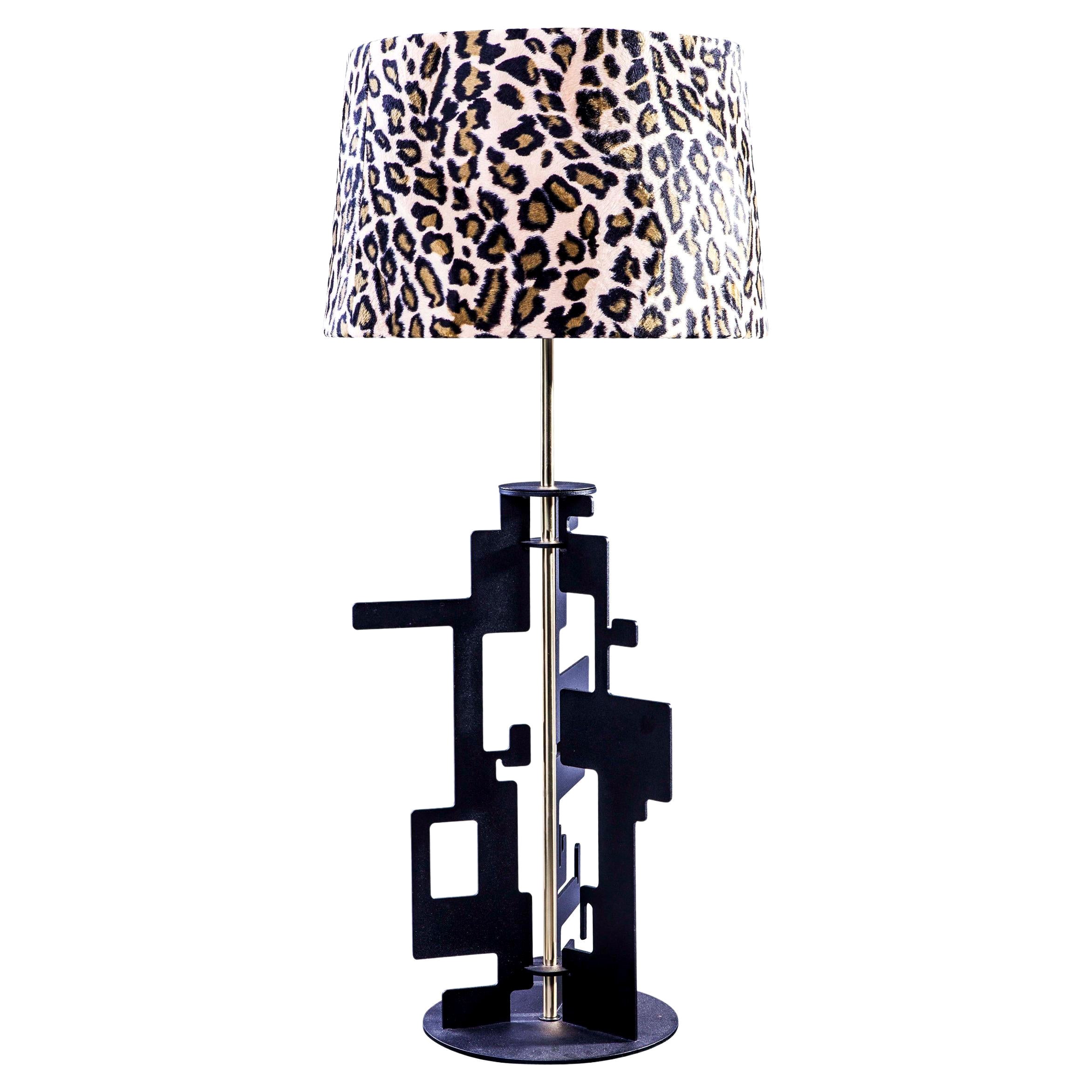 Puzzle Bronzed Table Lamp by Egg Designs For Sale