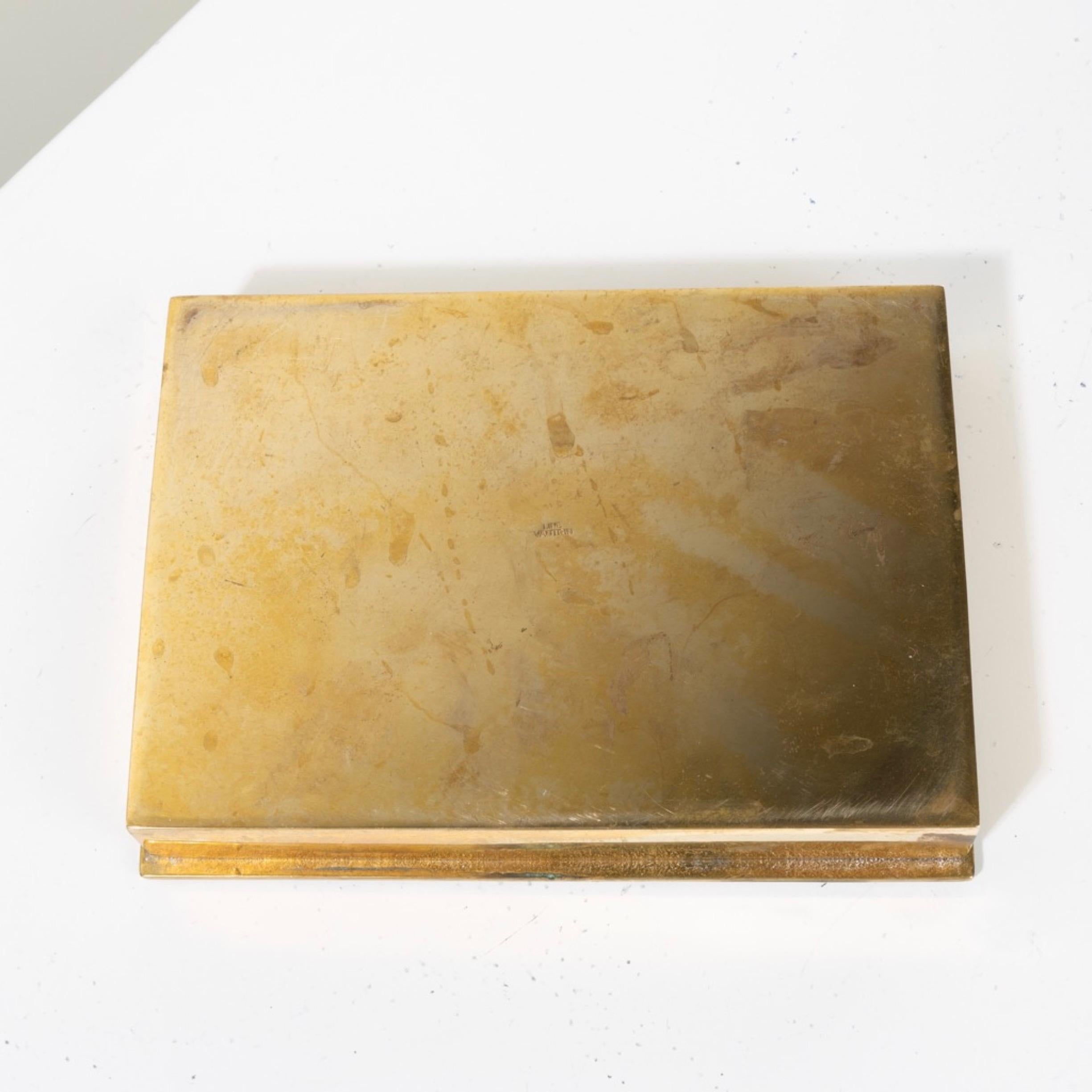 Puzzle de Line Vautrin - Boîte en bronze doré en vente 2
