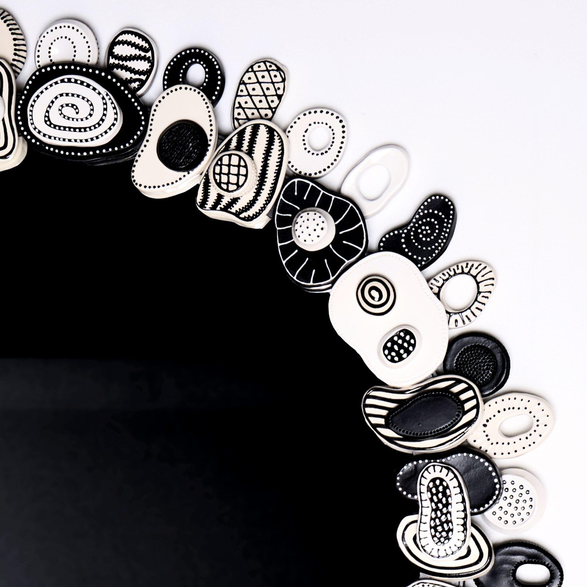Miroir en céramique « Puzzle » de Vronique Rivemale Neuf - En vente à PARIS, FR