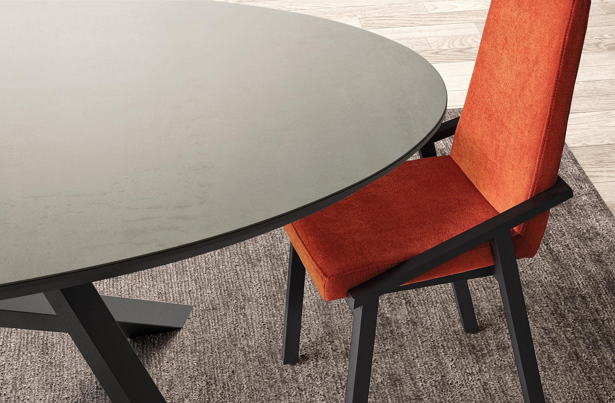 table ovale extensible plateau ceramique
