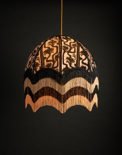 Puzzle Lampshade with Fringing - Extra Large (22")
