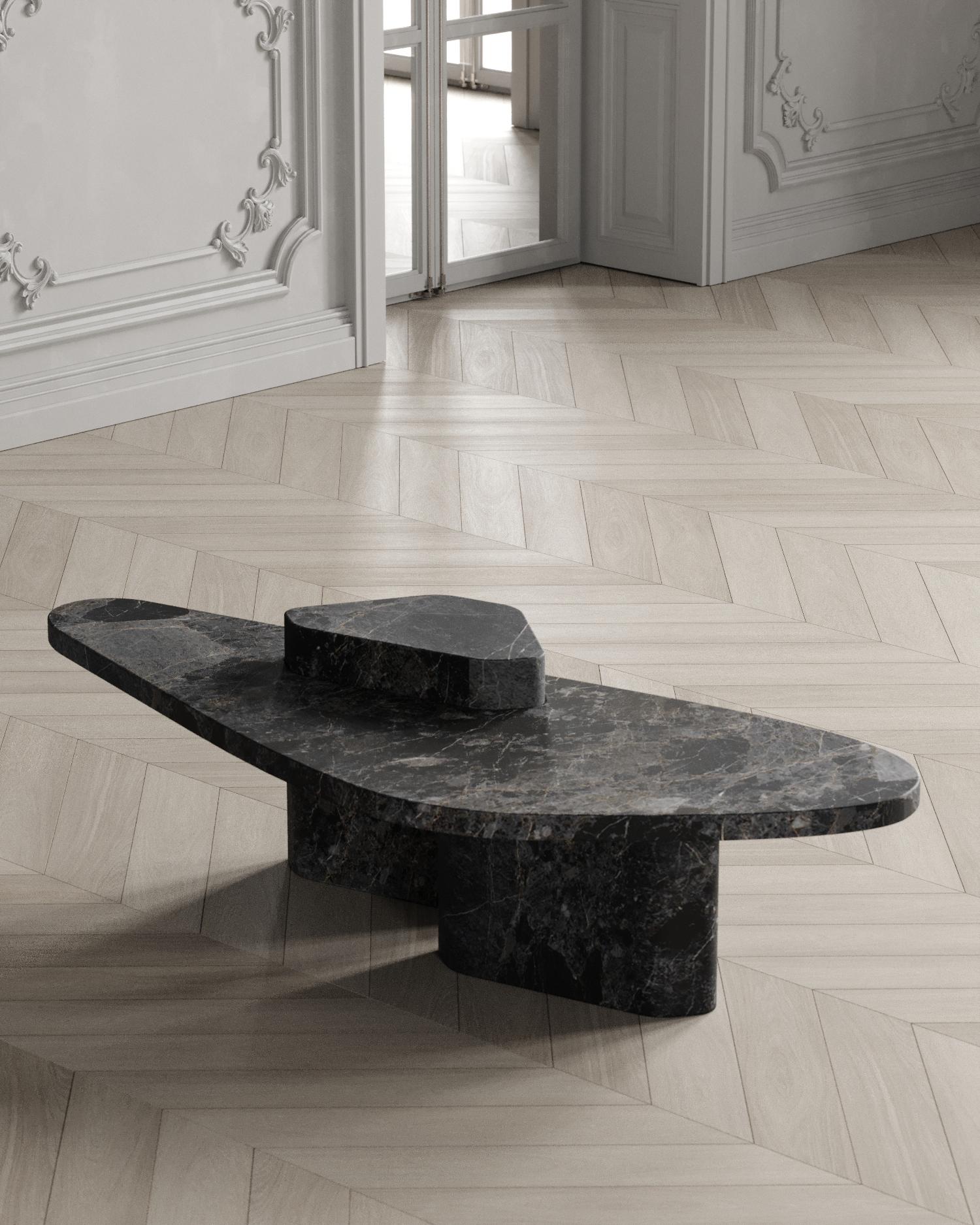 Puzzle Table Nero Marquina Venato by Madina Tsarikaeva In New Condition For Sale In Geneve, CH