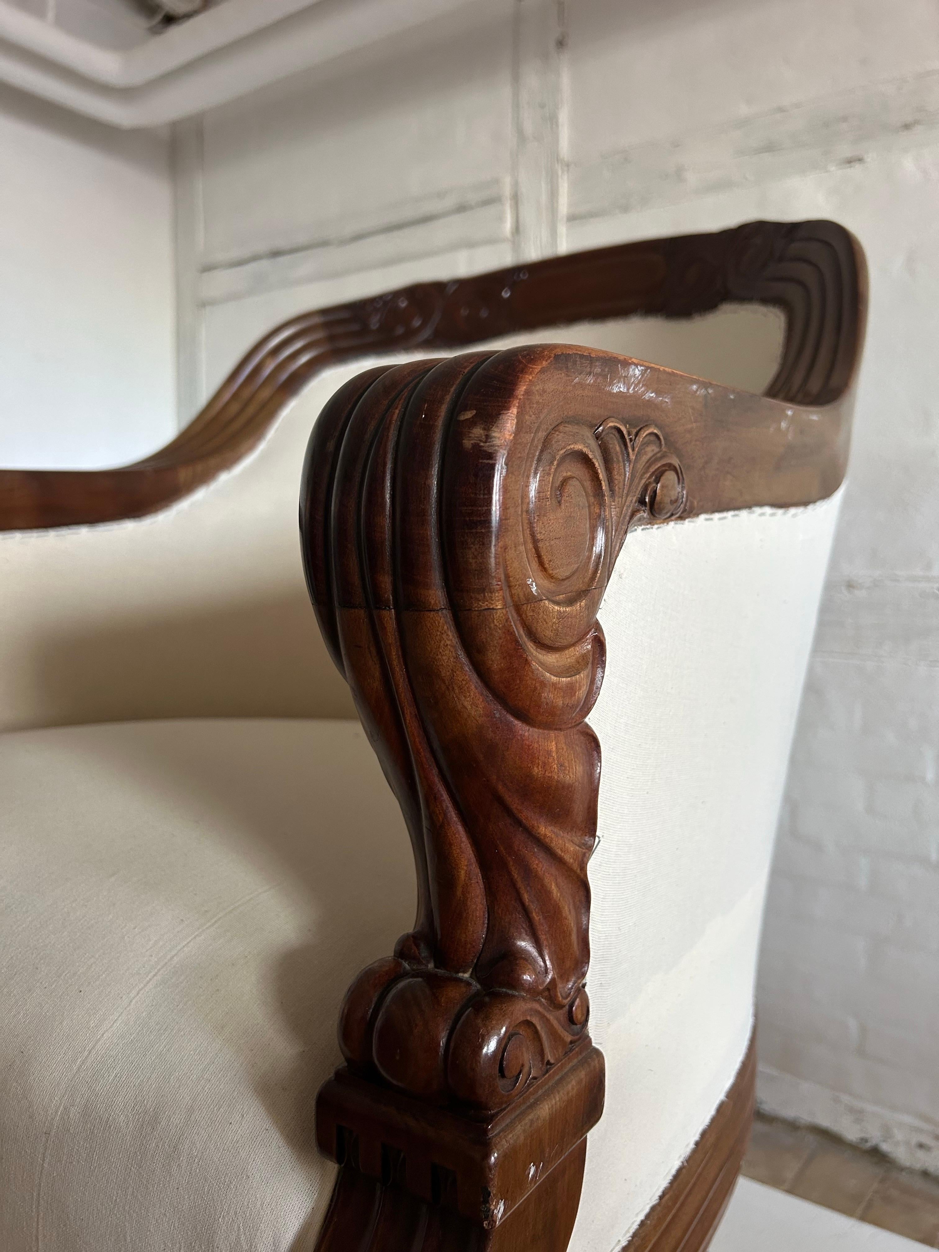 Hand-Crafted P.V. Jensen-Klint Lounge Chair in Mahogany, Aarhus Landsudstilling, 1909 For Sale