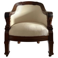P.V. Jensen-Klint Lounge Chair in Mahogany, Aarhus Landsudstilling, 1909