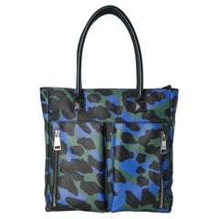 Borsa con manico superiore in PVC con stampa camouflage SONIA by Sonia Rykiel