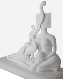 Pyegemalion and Cavalle, original preparatory plasters, by J.Silva, France 1979