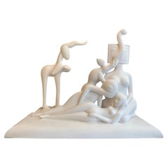 Pyegemalion e Cavalle, gessi preparatori originali, di J.Silva, Francia 1979
