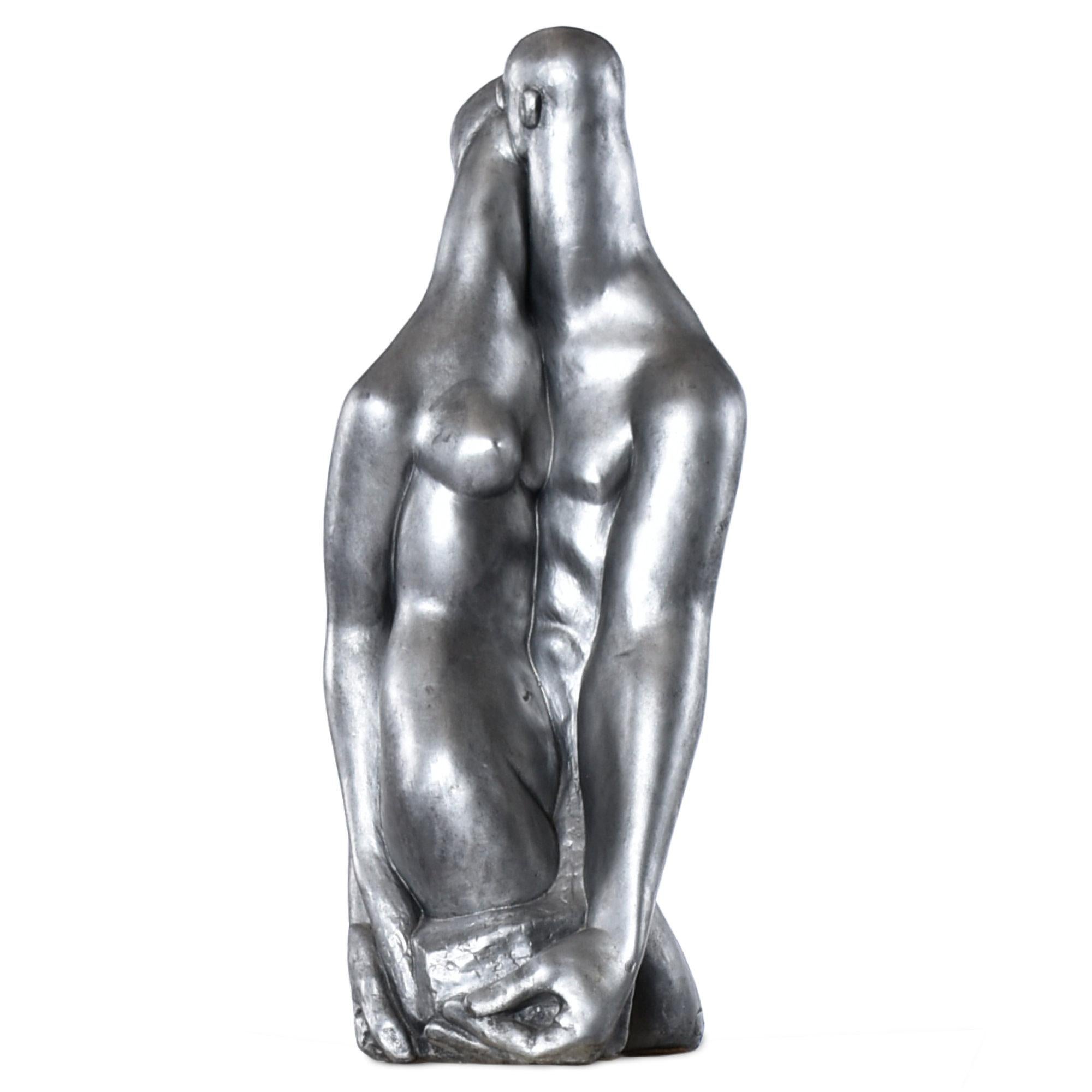 Pygmalion und Galatea Moderne Skulptur des kubanischen Künstlers Manuel Carbonell im Angebot 4