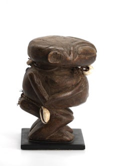 Pygmy Wood and Cowrie Shell Fertility Figure