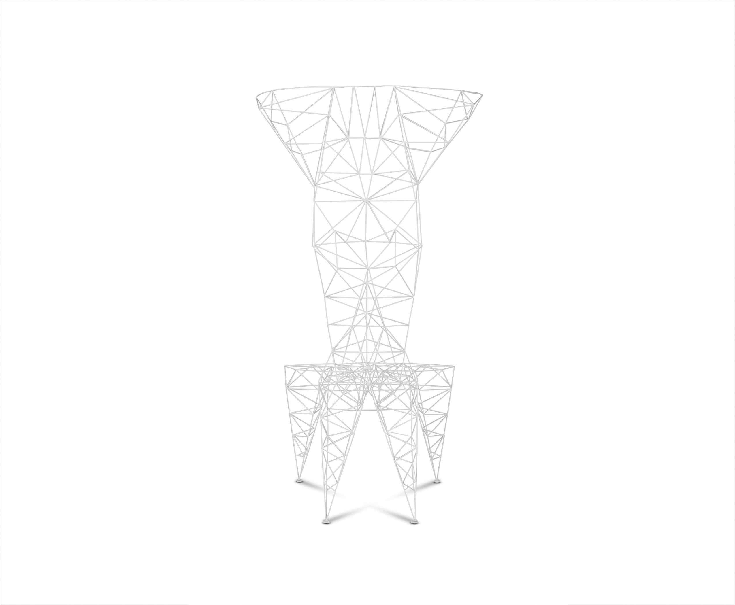 Modern Pylon Chair in White by Tom Dixon
