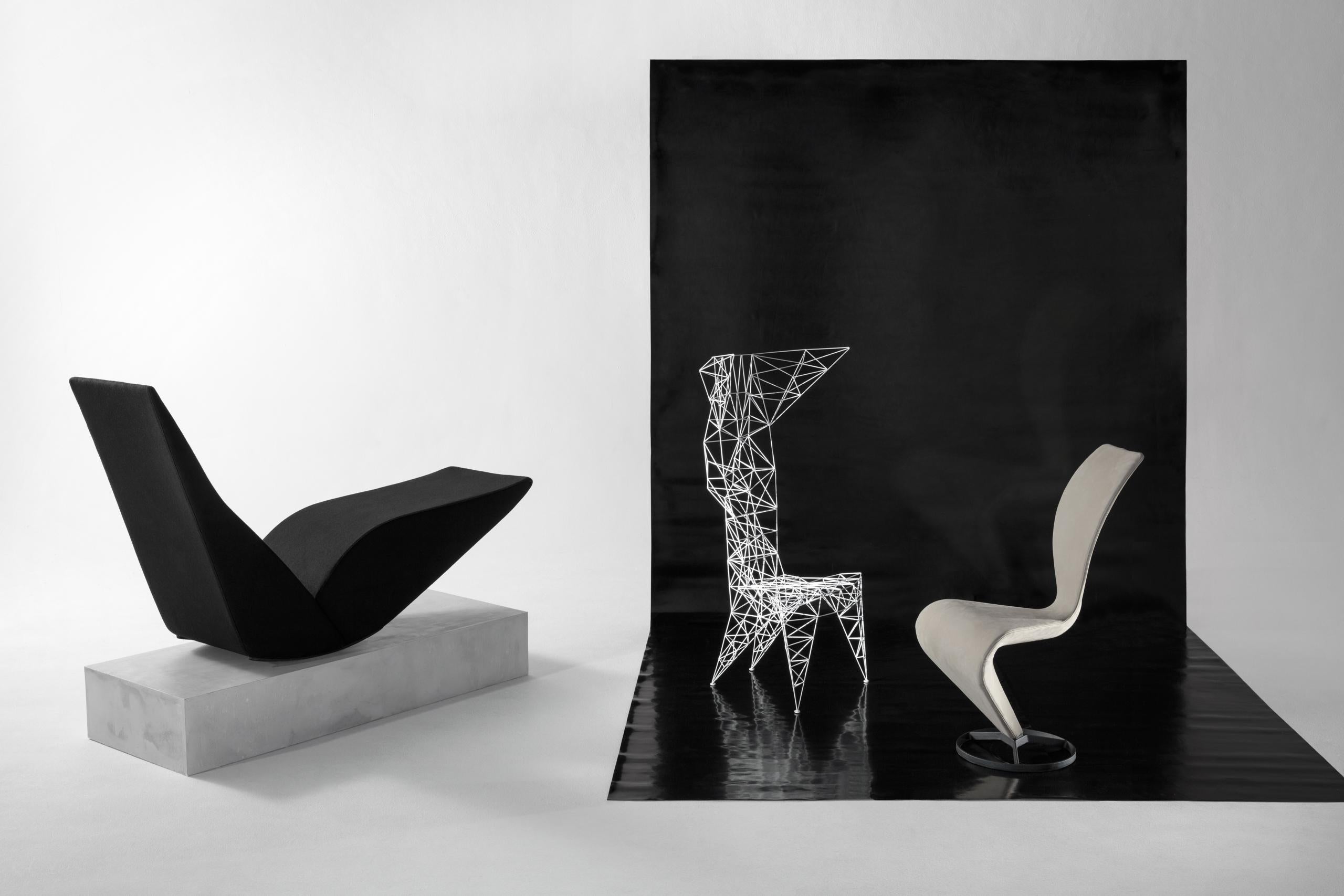 Contemporary Pylon Chair in White by Tom Dixon