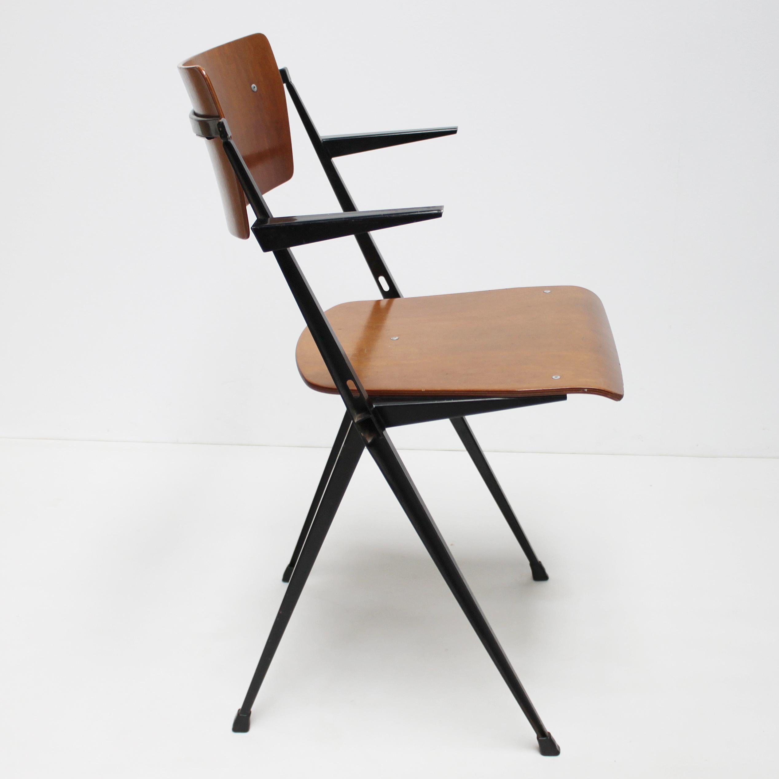 Mid-Century Modern Pyramid Armchair by Wim Rietveld for De Cirkel For Sale