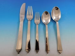 Pyramid by Georg Jensen Stainless Steel Flatware Set for 12 Service 60 Pcs