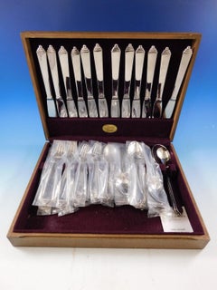 Pyramid by Georg Jensen Stainless Steel Flatware Set for 12 Service 63 Pcs