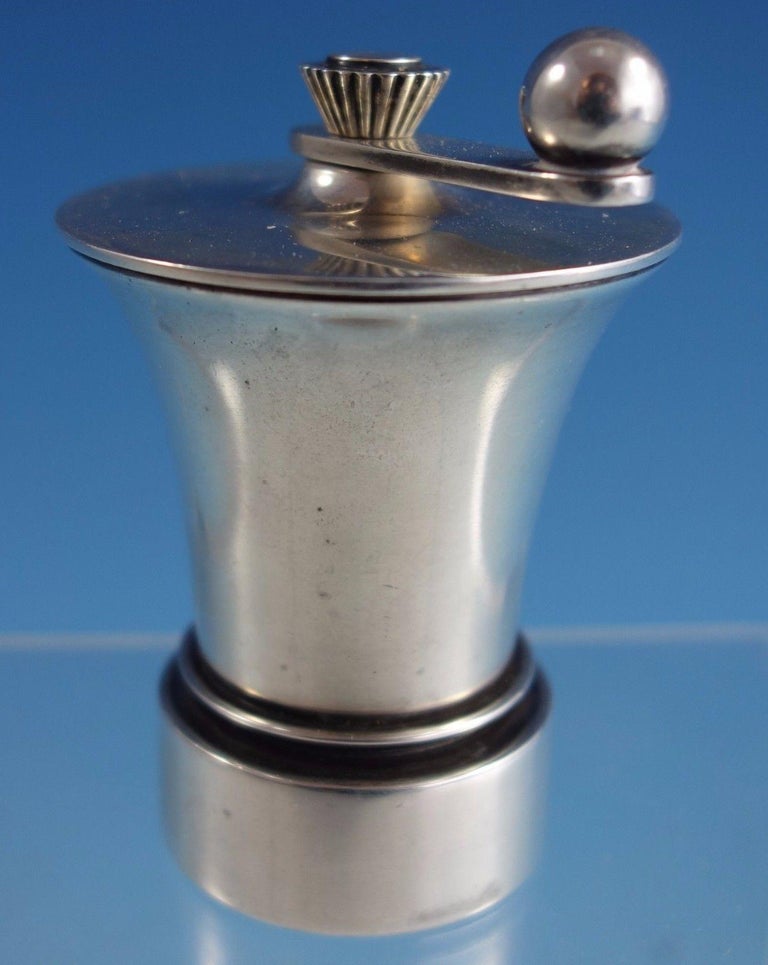 Pyramid by Jensen Sterling Silver Pepper Grinder 632B at 1stDibs