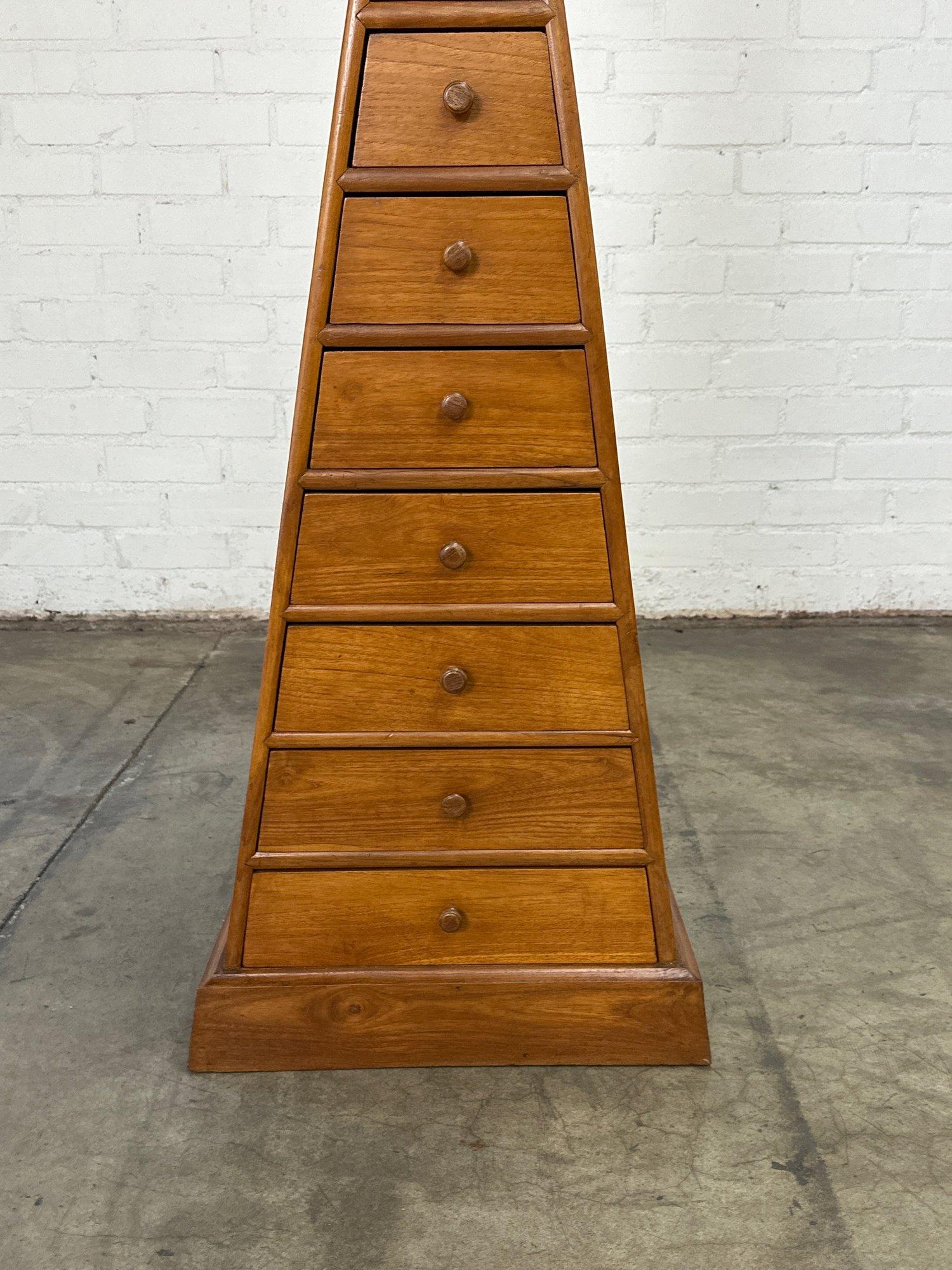 Pyramid Chest of Drawers In Good Condition For Sale In Los Angeles, CA