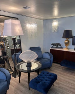 Pyramid Floor Lamp in Steel by Tonello Montagna Grillo for High Society 70s