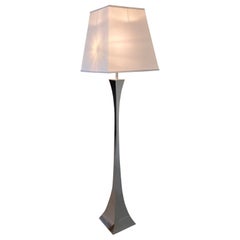Pyramiden-Stehlampe aus Stahl von Tonello Montagna Grillo für High Society 70er Jahre
