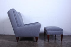 Pyramid Lounge Chair and Ottoman by Illum Wikkelsø