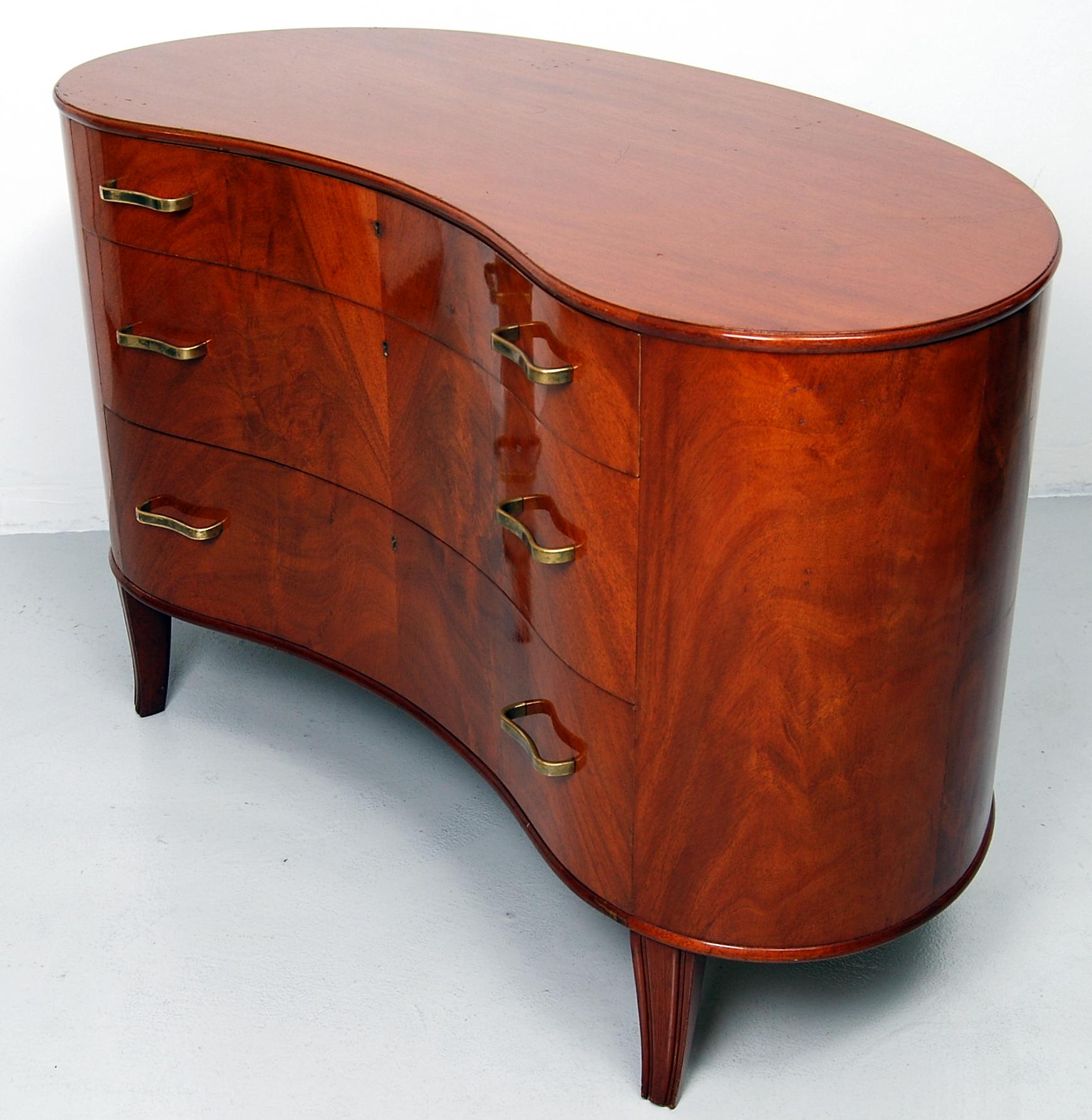 Swedish Chest of Drawers by Axel Larsson for SMF Bodafors Sweden, 1940s