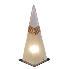 Pyramid Murano table lamp by AV Mazzega